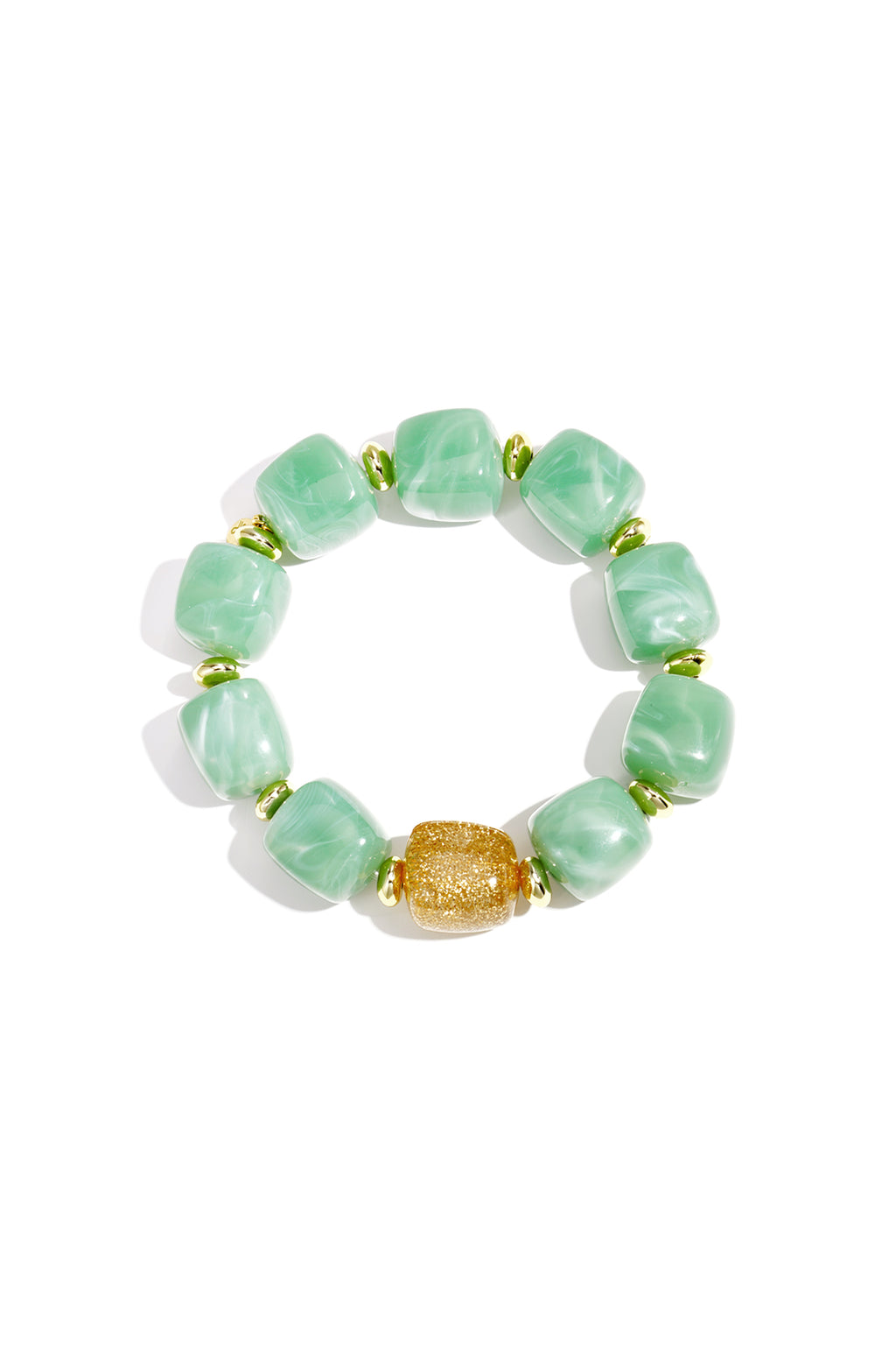 Pulsera de cuentas con cuentas brillantes llamativas