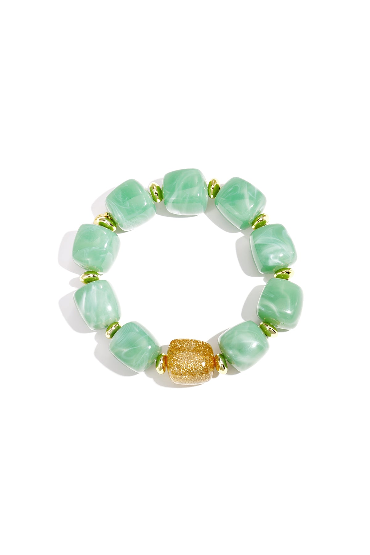 Pulsera de cuentas con cuentas brillantes llamativas
