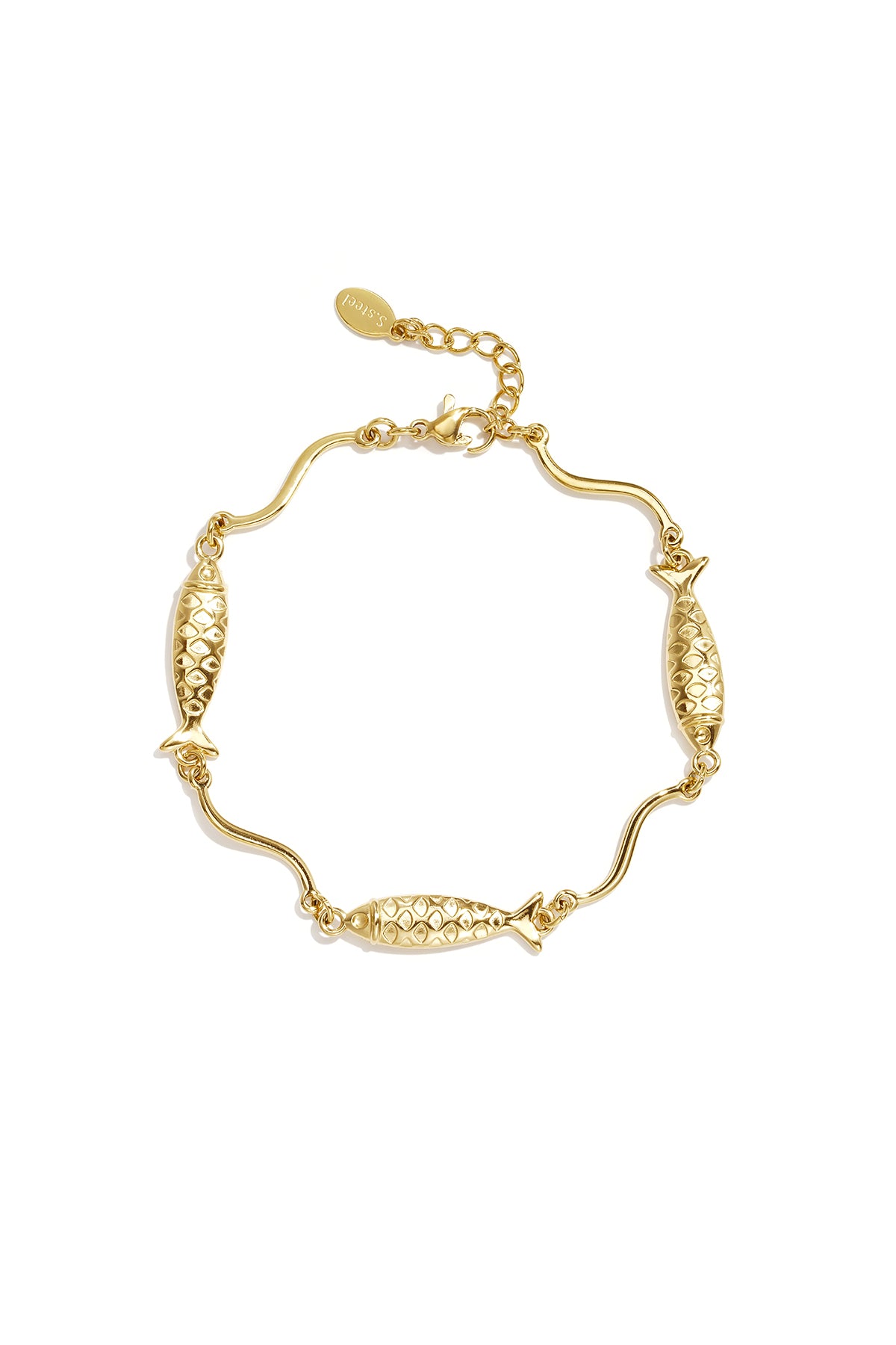 Pulseras de cadena con diseño de peces