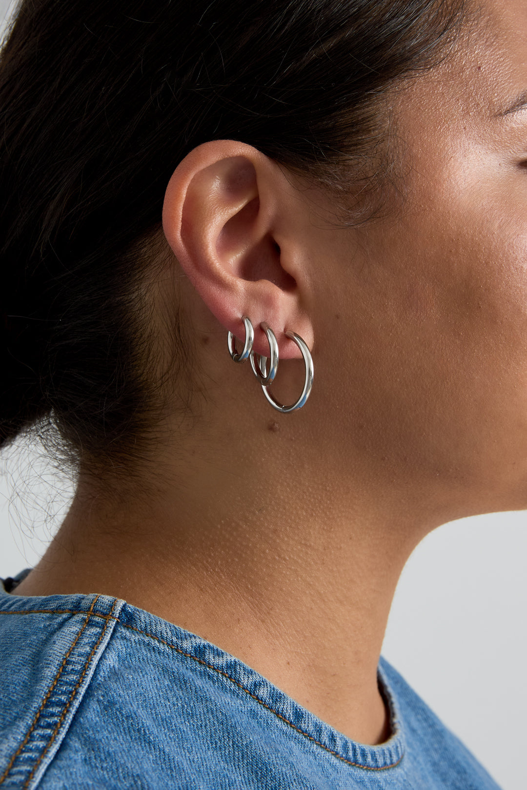 Conjunto de pendientes con forma geométrica