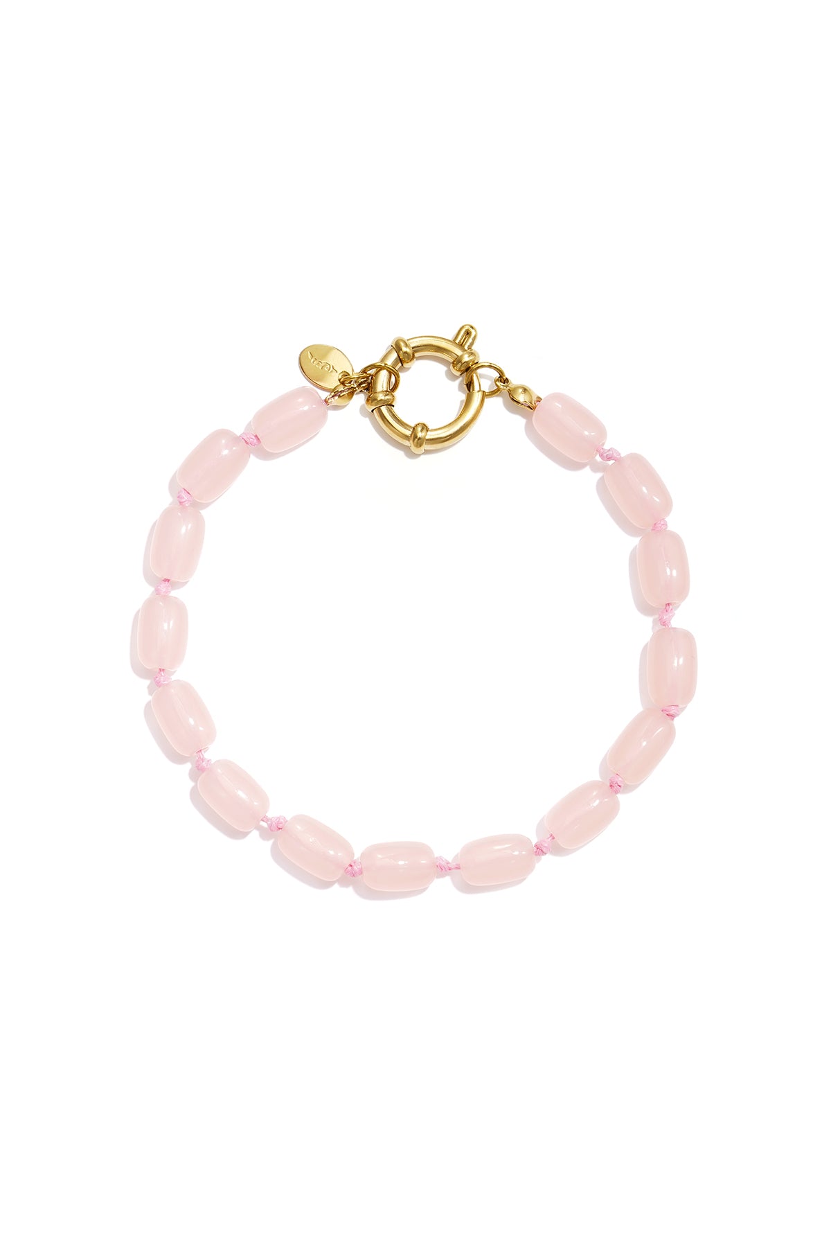 Pulseras de acero inoxidable con cuentas, color liso, sencillas, de la serie Simple Daily para mujer.