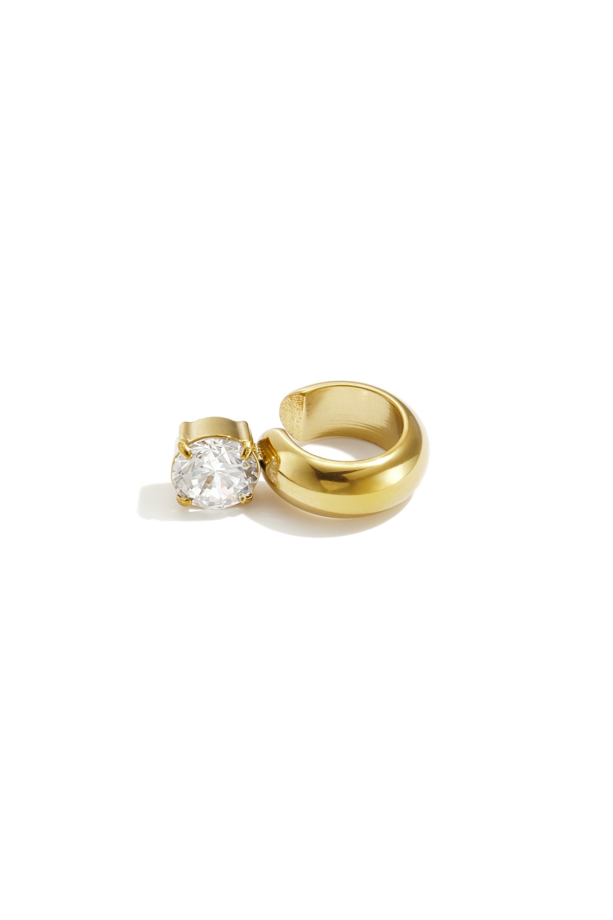 Pendientes Ear cuff de aro con forma geométrica