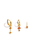 Conjunto de pendientes con forma geométrica