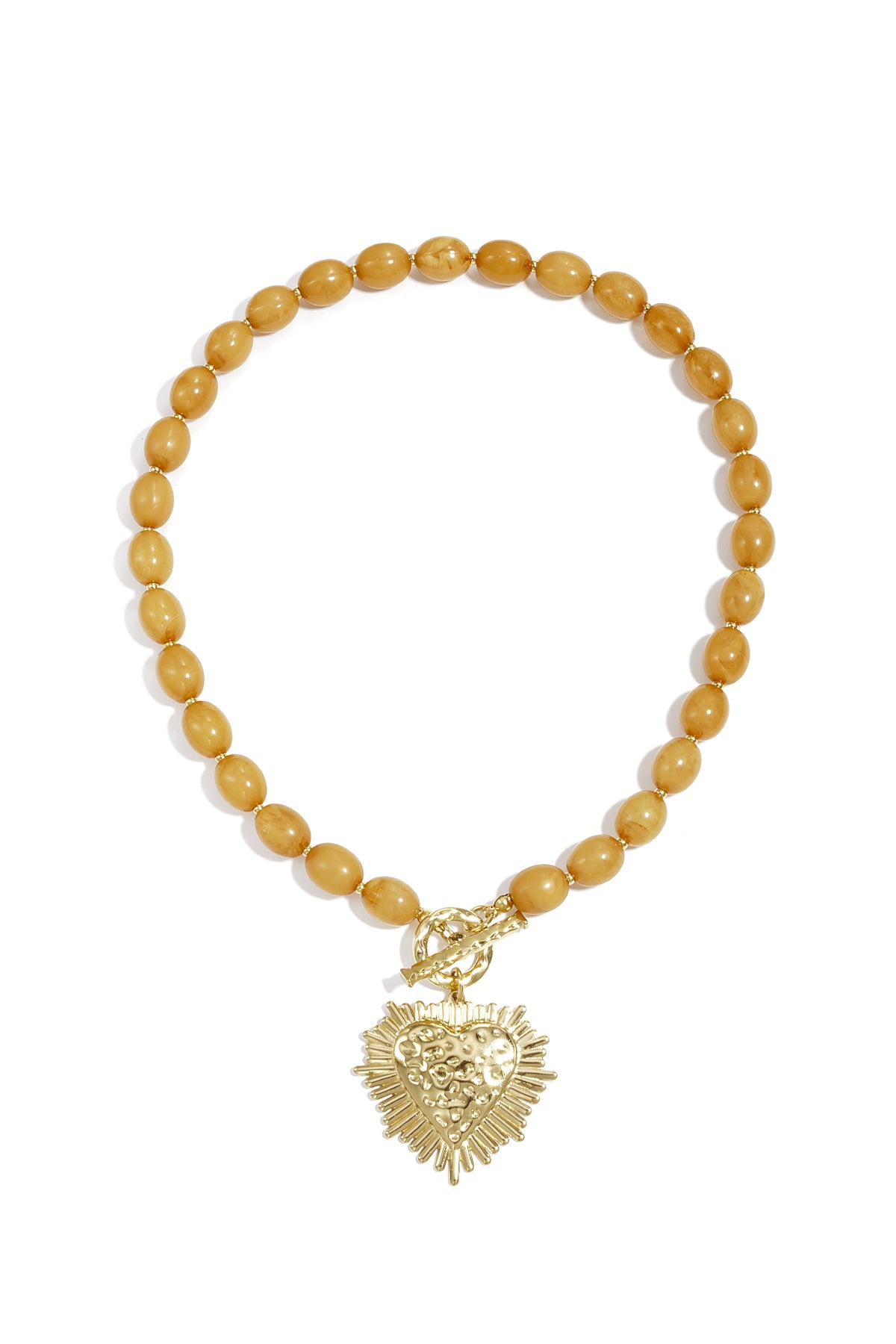 Chic Heart Beaded Necklace for Spring/Summer