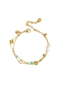 Chic Gold Charm Bracelet for Spring/Summer