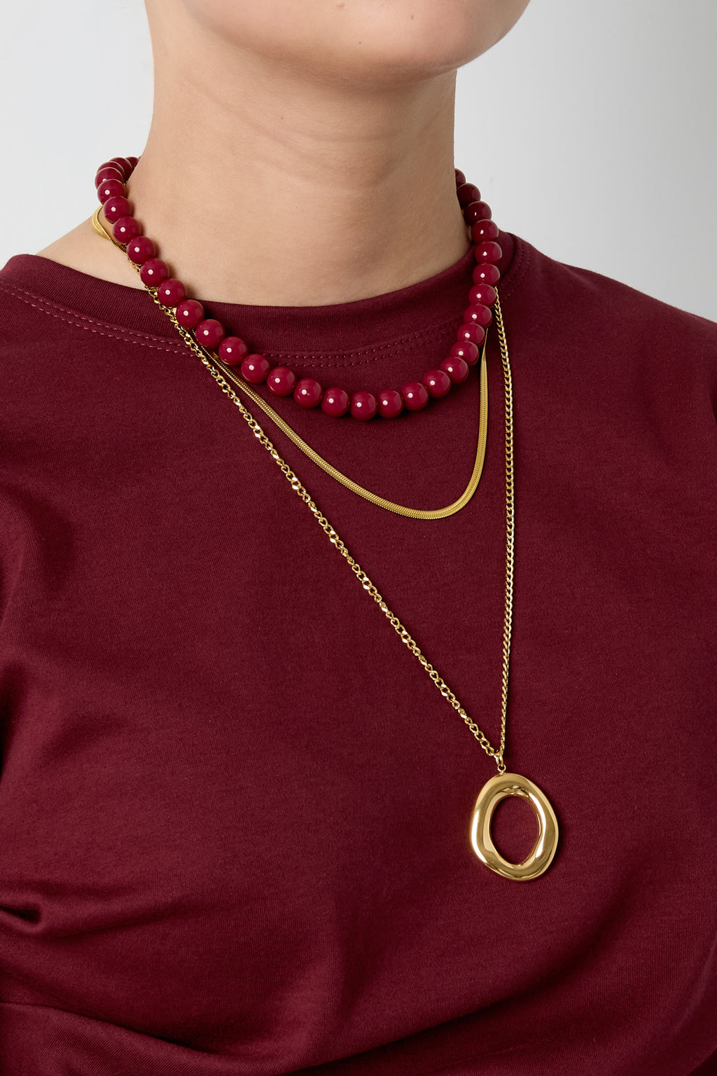 Collar Largo Círculo
